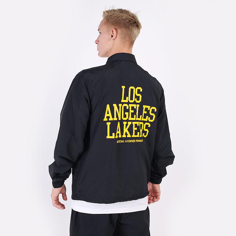мужская черная куртка Nike Los Angeles Lakers Courtside NBA Coach's Jacket DB1439-010 - цена, описание, фото 6